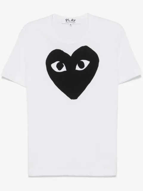 Comme Des Garçons Play logo heart-print T-shirt