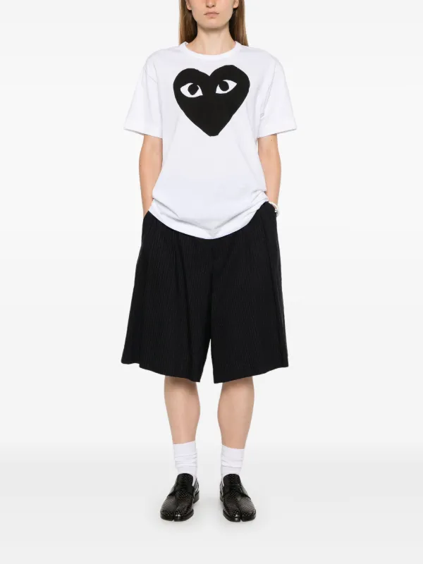 COMME des GARCONS PLAY ☆ ハートプリント Tシャツ Comme Des Garçons Play ハートプリント Tシャツ | ホワイト