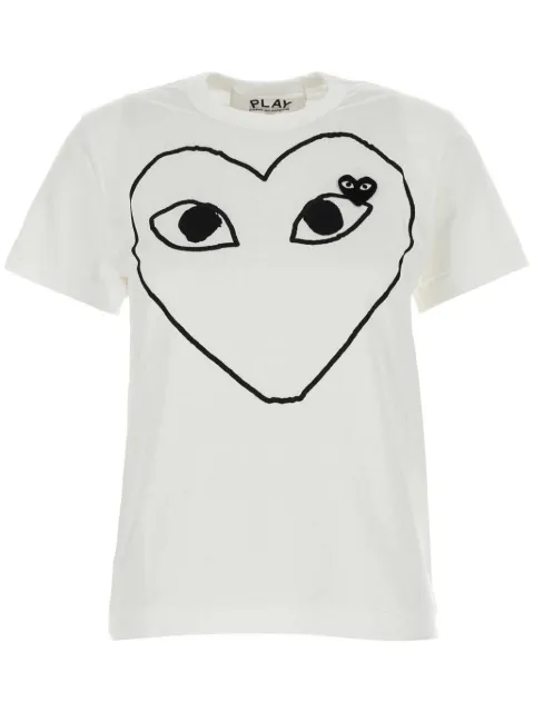 Comme Des Garçons Play signature heart print cotton T-shirt