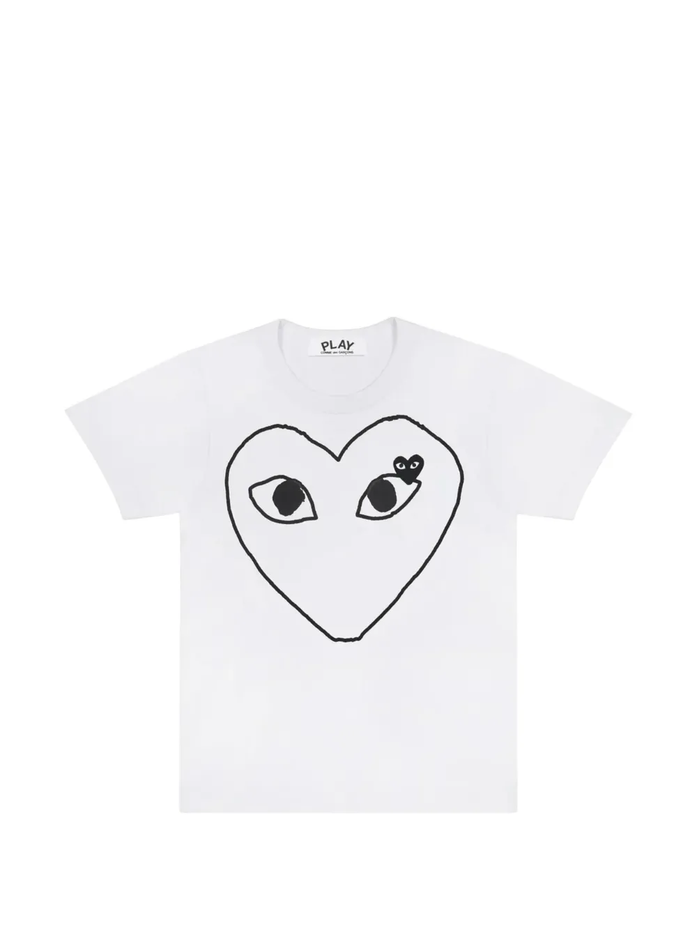 Comme Des Garçons Play Katoenen T-shirt Wit