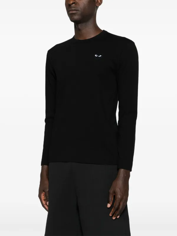PLAY COMME des GARÇONS 黒 長袖Tシャツ Sサイズ Comme Des Garçons Play long-sleeve T-shirt | Black | FARFETCH