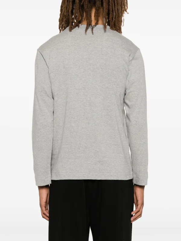 Comme Des Garçons Play ハートパッチ Tシャツ | グレー | FARFETCH JP