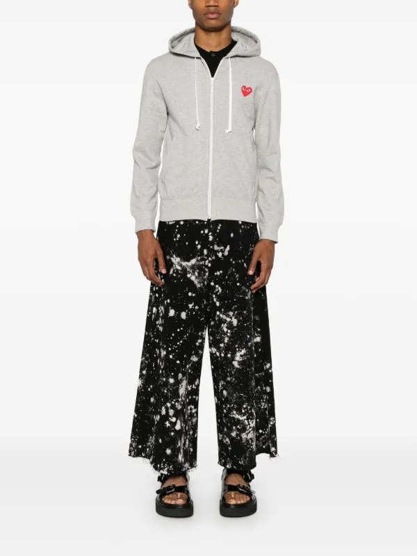 Comme Des Garçons Play メランジ パーカー | グレー | FARFETCH JP