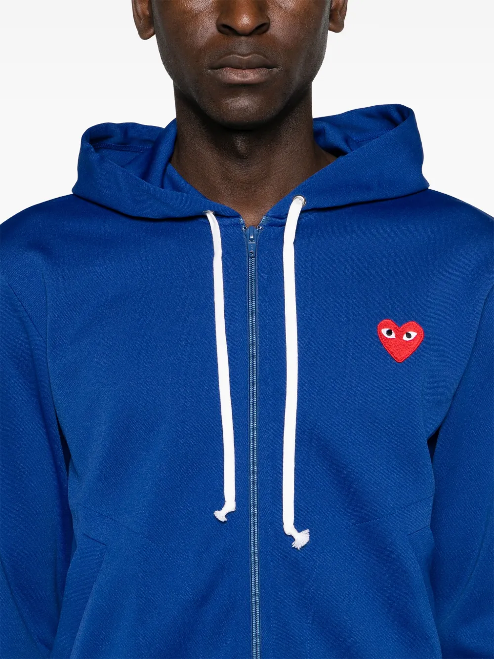 Comme Des Garçons Play ハートアップリケ パーカー | ブルー