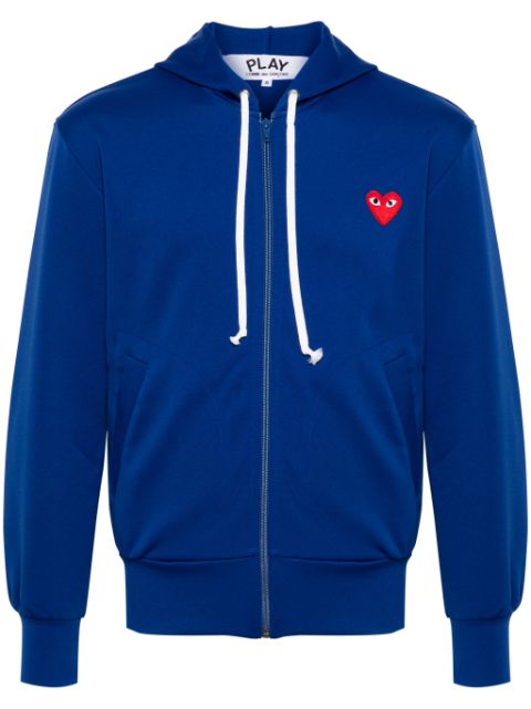 Comme Des Garçons Play heart-patch zip-up hoodie