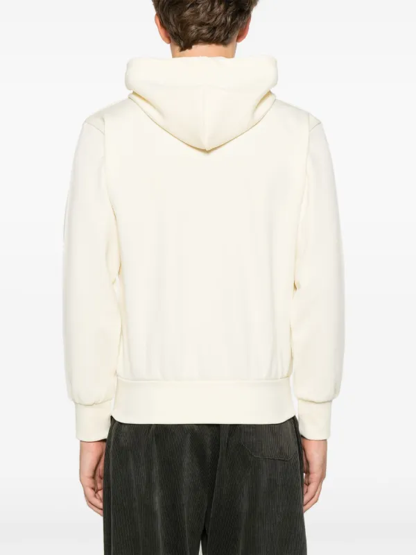 COMME des GARÇONS PLAY パーカー Mサイズ クリーム色 Comme Des Garçons Play Moletom Com Aplicação De Coração e Capuz