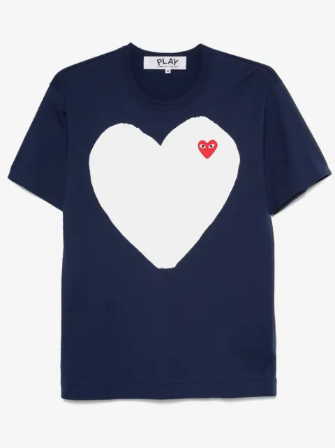 Comme Des Garçons Play playera con parche de corazón