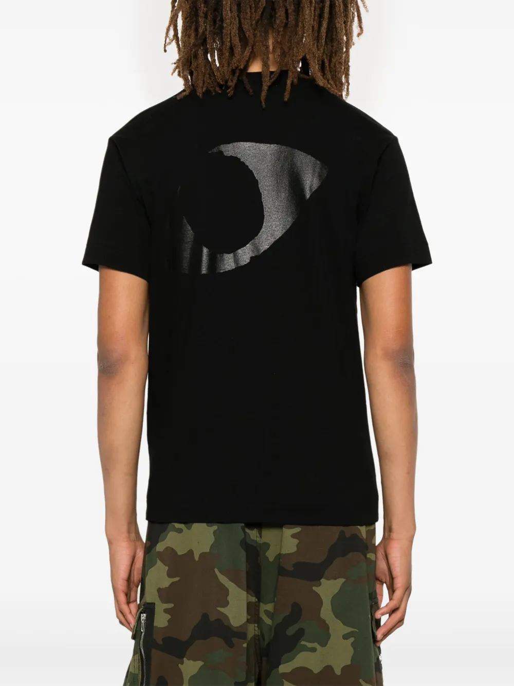 Comme Des Garçons Play T-shirt met oogprint Zwart