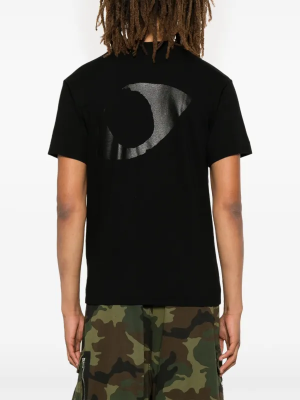Comme Des Garçons Play eye-print T-shirt | Black | FARFETCH RO