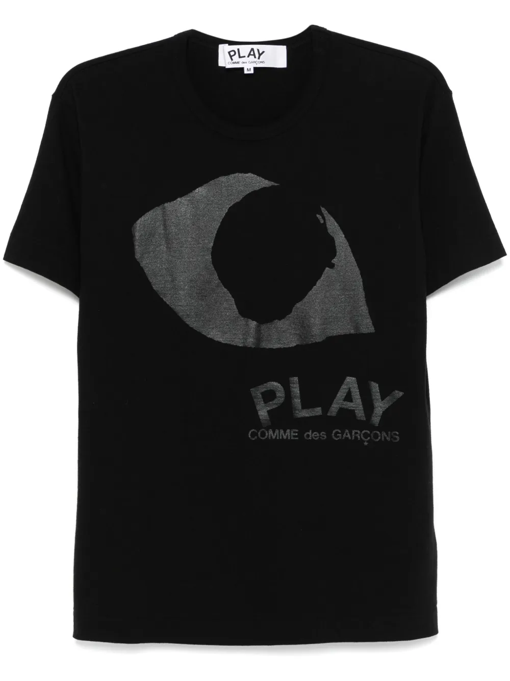 Comme Des Garçons Play T-shirt met oogprint Zwart