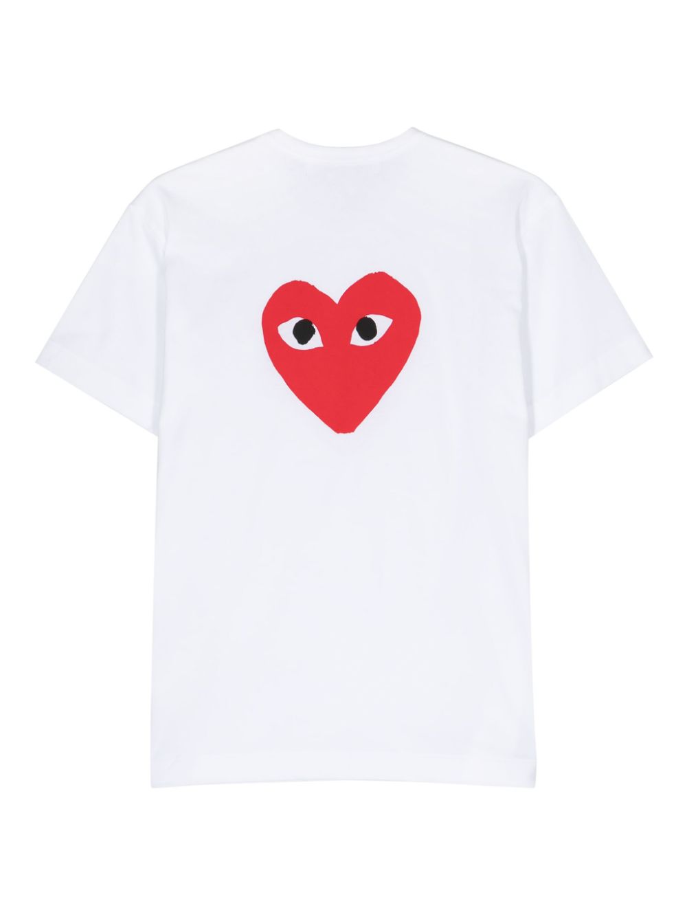 Comme Des Garçons Play T-shirt met hartprint - Wit