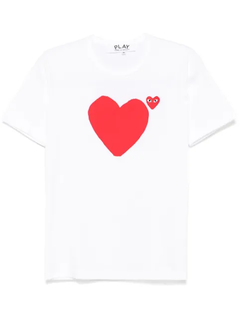 Comme Des Garçons Play playera con corazón estampado