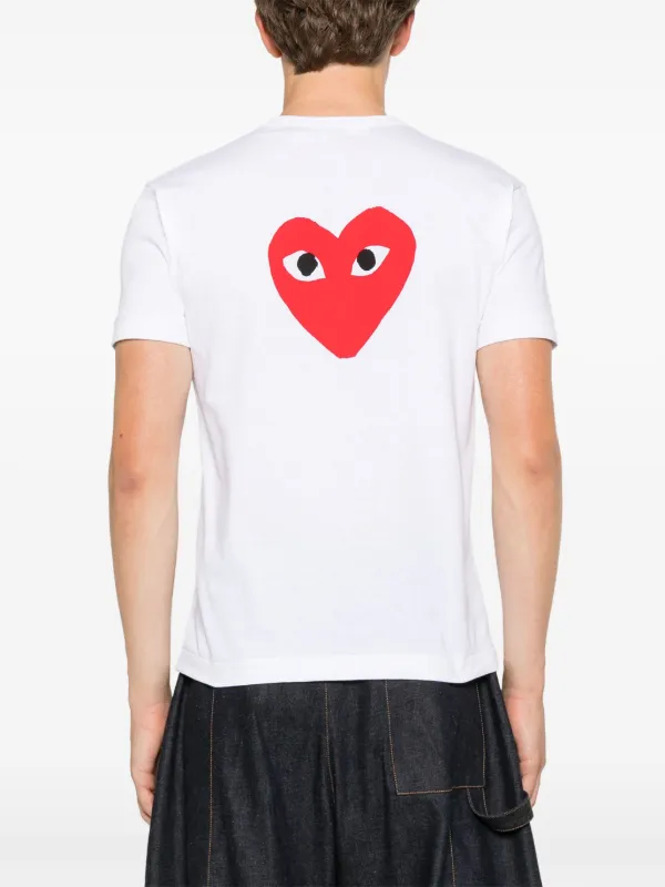 【COMME des GARCONS PLAY】ハートプリントTシャツ コットン プレイ コムデギャルソンPLAY COMME des GARCONS コットンハート