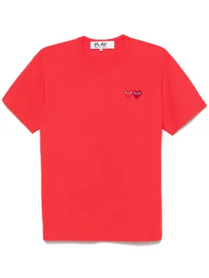 Comme Des Garçons crew-neck T-shirt | Red | FARFETCH ID