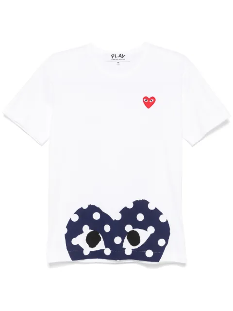 Comme Des Garçons Play playera con corazón estampado