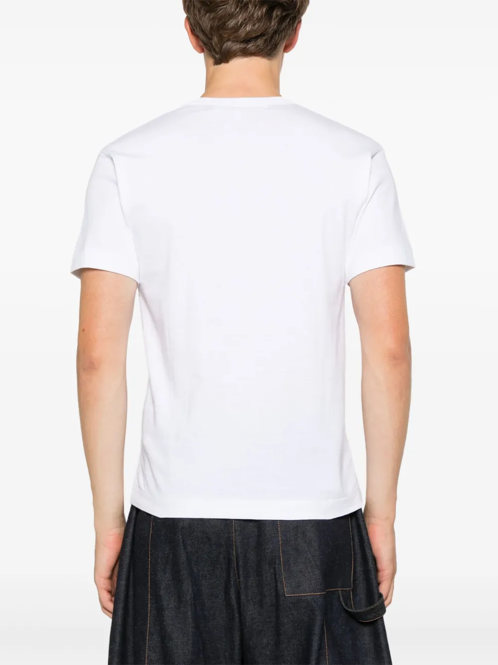 Comme Des Garçons Play T-shirt met hartpatch Wit
