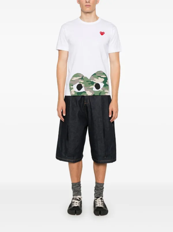 Comme Des Garçons Play heart-patch T-shirt | White | FARFETCH