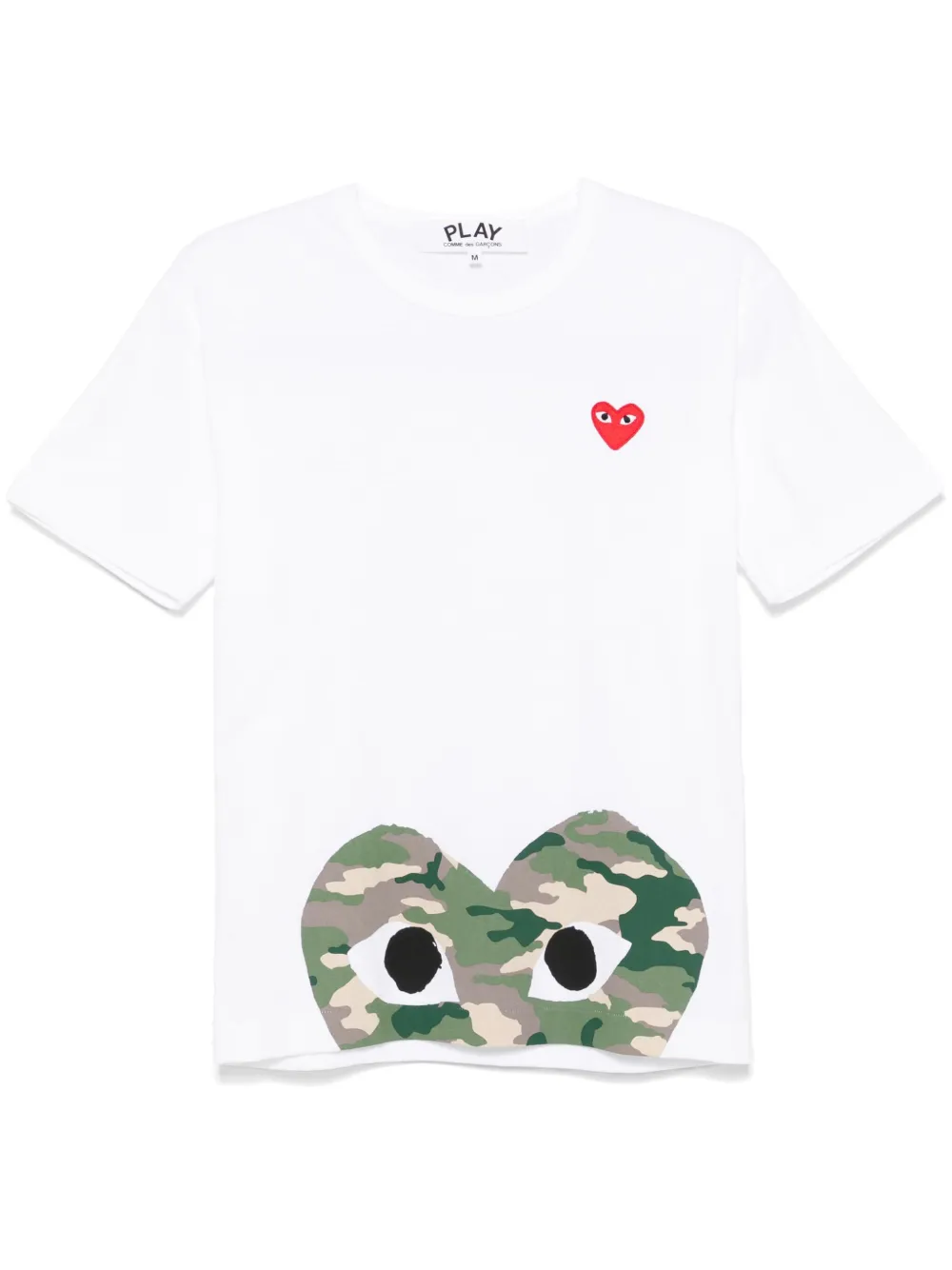Comme Des Garçons Play playera con parche de corazón | blanco | Image 1