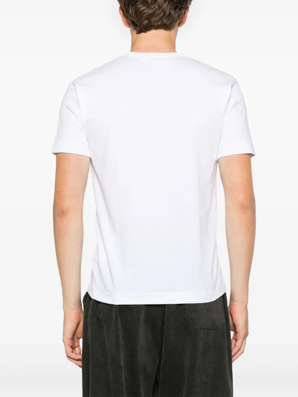 Comme Des Garçons Play T-shirt met hartprint Wit
