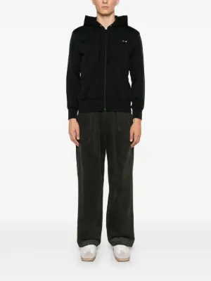 heart-patch zip-up hoodie 3