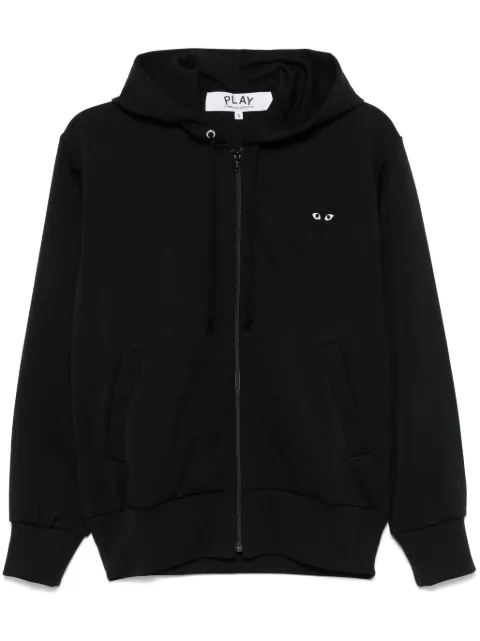Comme Des Garçons Play heart-patch zip-up hoodie