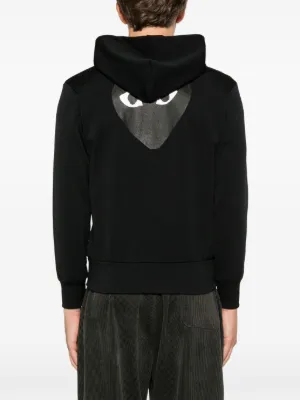 heart-patch zip-up hoodie 5