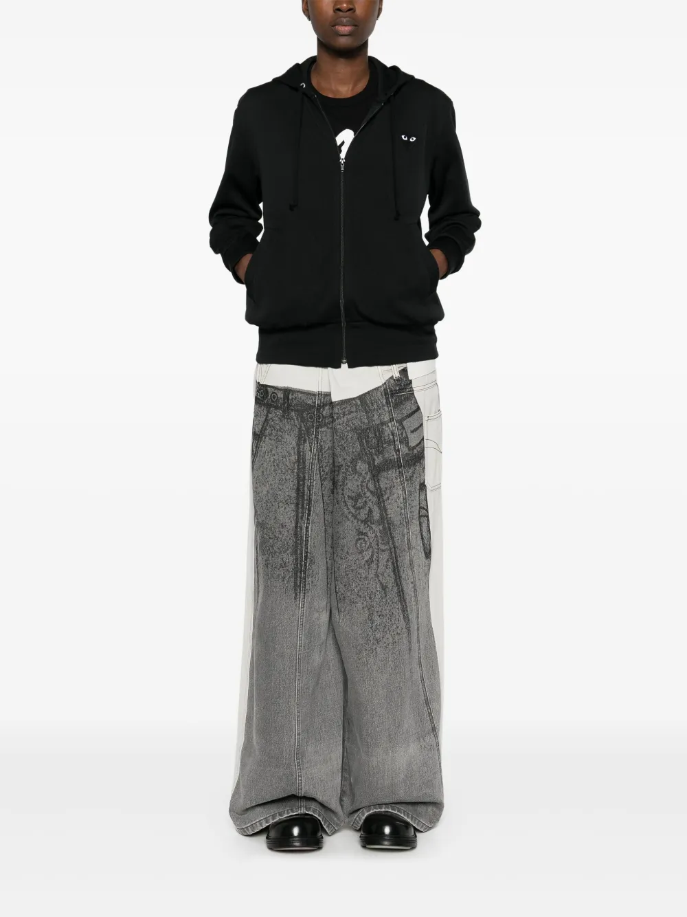 Comme des garcons heart hoodie shop