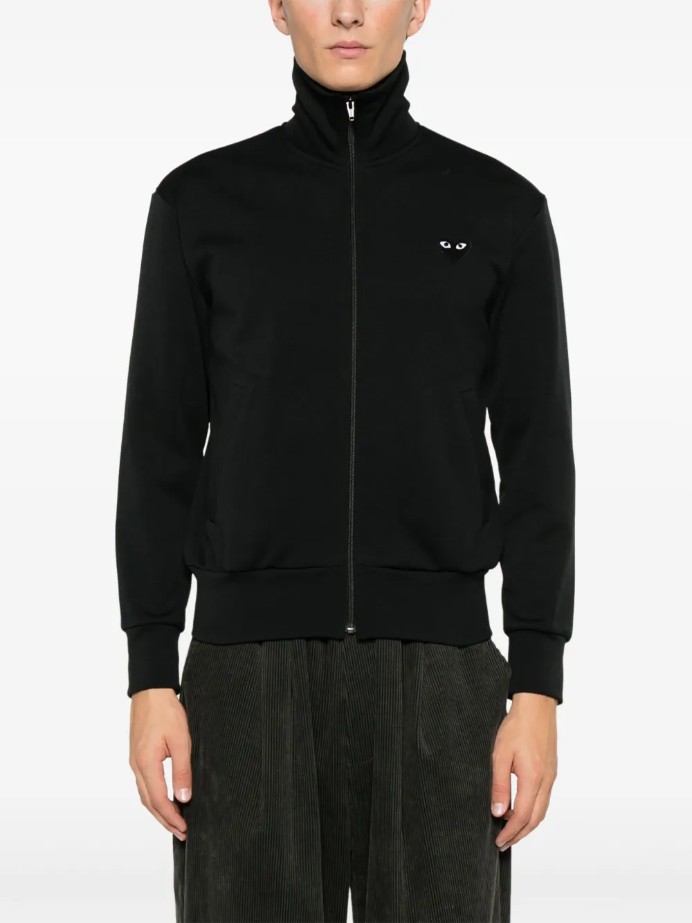 Comme Des Garçons Play heart-print Jersey Track Jacket