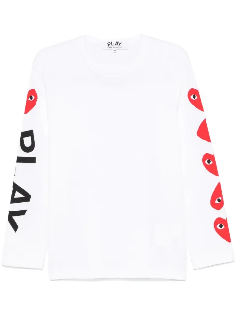 Comme Des Garçons Play تيشيرت قطن بطبعة قلب