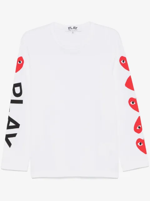 Comme Des Garçons Play T-shirt med hjertetryk