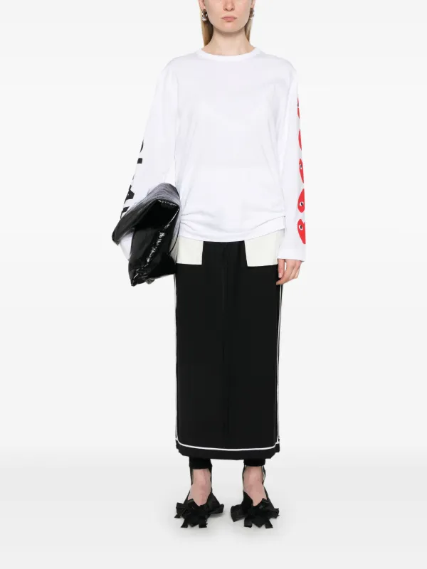 【COMME des GARÇONS PLAY】ハートプリントTシャツ Comme Des Garçons Play ハートプリント Tシャツ | ブラック
