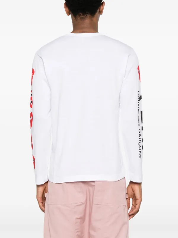 Comme Des Garçons Play logo-print T-shirt | White | FARFETCH