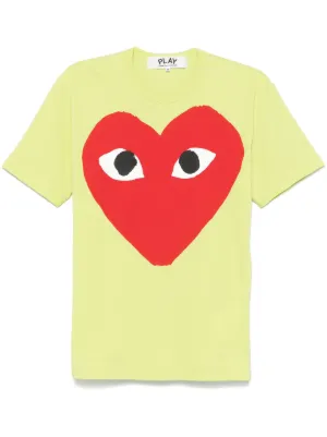 Comme Des Garçons Play heart-print T-shirt | Blue | FARFETCH
