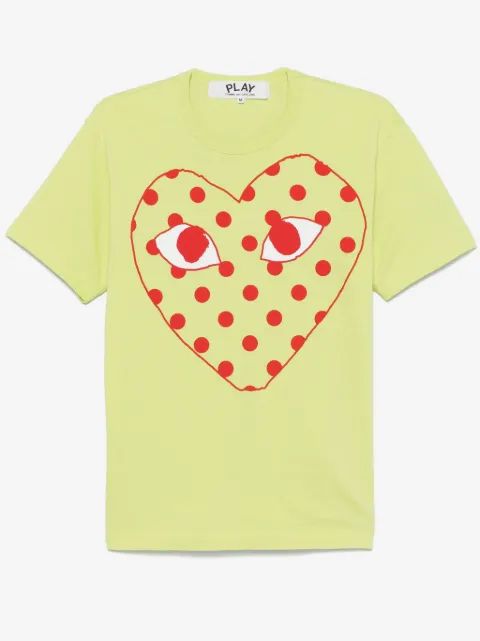 Comme Des Garçons Play playera con logo estampado