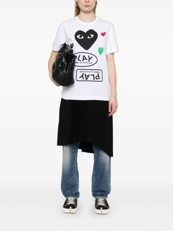 【COMME des GARCONS】CDG PATCH T-SHIRT Comme des Garçons PLAY Red Heart Patch SS Tee – Fresh Rags FL