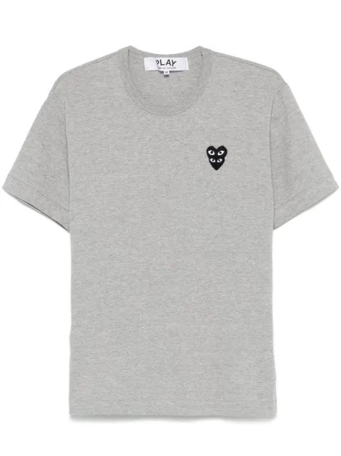 Comme Des Garçons Play Double Heart-patch T-shirt