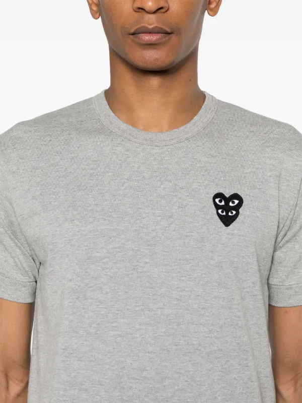 【PLAY COMME des GARCONS】Double Heart tee Koszulki Comme des Garçons PLAY Double Heart Tee Blue | Footshop