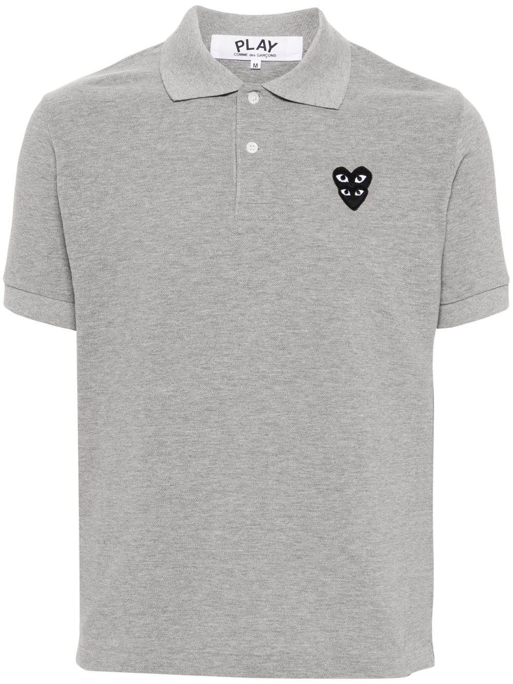 Comme Des Garçons Play heart-patch cotton polo shirt