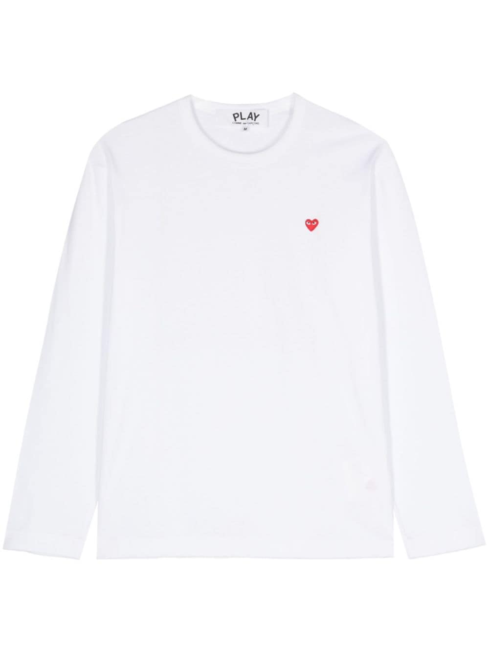 Shop Comme Des Garçons Play Mini Heart-patch T-shirt In White