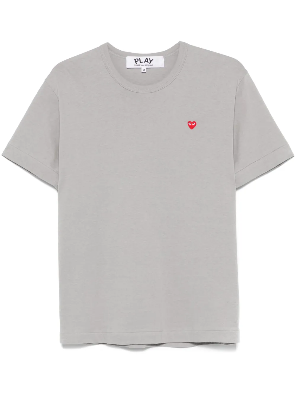 Comme Des Garçons Play T-shirt met logopatch Grijs