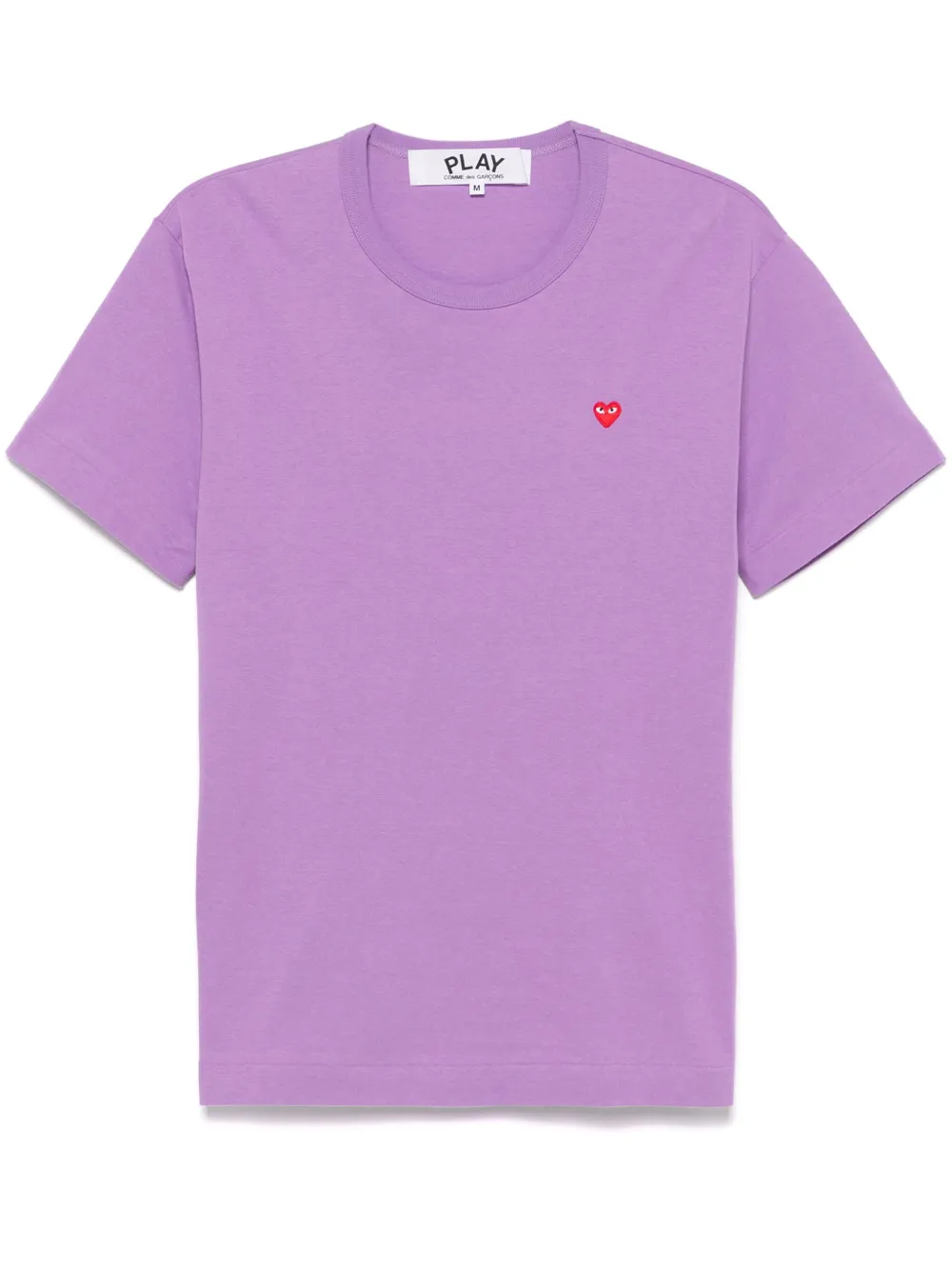 Comme Des Garcons Play heart patch T shirt Purple FARFETCH