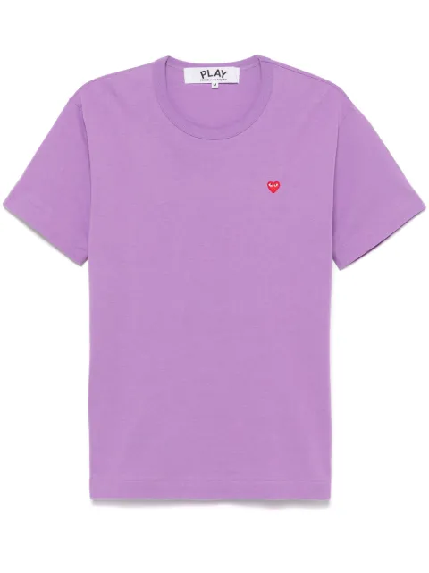 Comme Des Garçons Play T-shirt med logo-applikation