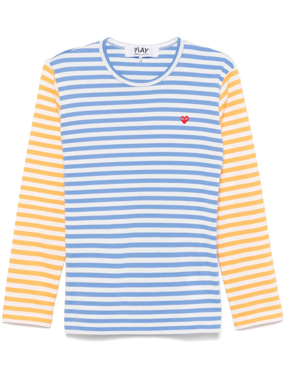 Comme Des Garçons Play Gestreept T-shirt Blauw