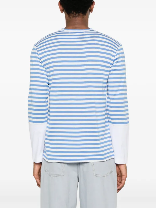 Comme Des Garçons Play ストライプ Tシャツ | ブルー | FARFETCH JP