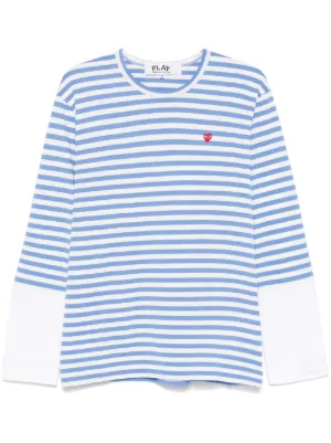 Plan C ストライプ Tシャツ | ブルー | FARFETCH JP