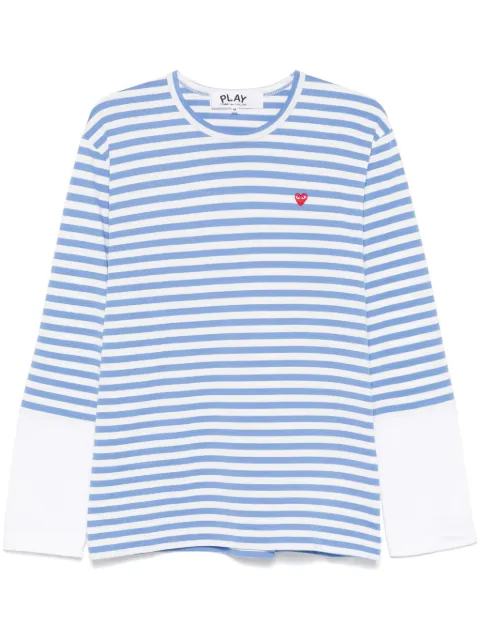 Comme Des Garçons Play playera con aplique del logo