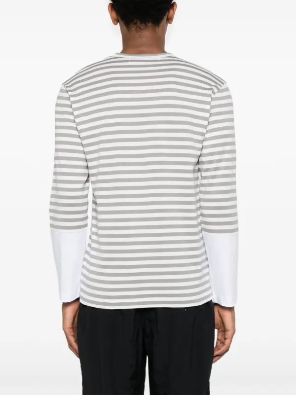 Comme Des Garçons Play ストライプ Tシャツ | グレー | FARFETCH JP
