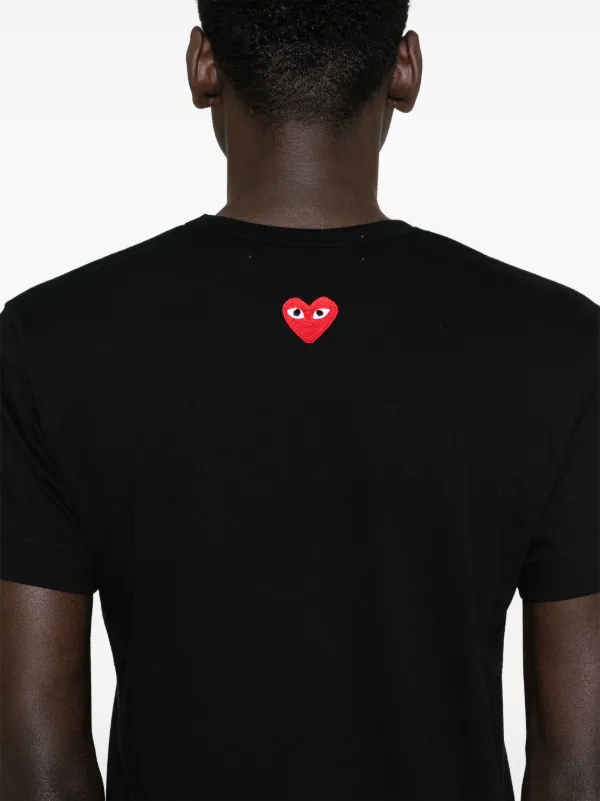 Comme Des Garçons Play Signature heart-patch T-shirt | Black