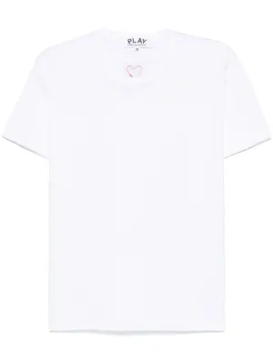 Comme Des Garçons Play ラインストーン Tシャツ | ホワイト | FARFETCH JP