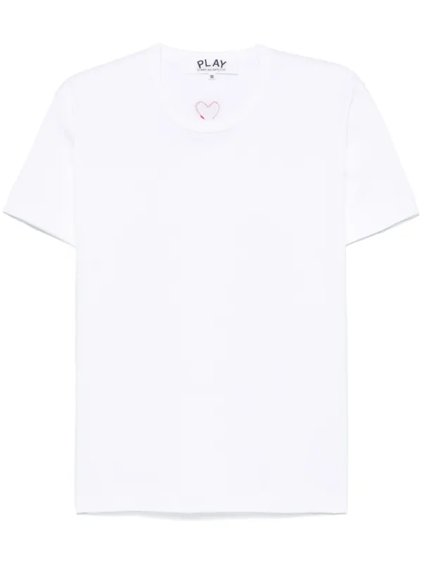 COMME des GARÇONS ハート刺繍 Tシャツ XS PLAY COMME des GARÇONS ハート刺繍 Tシャツ XS PLAY COMME des